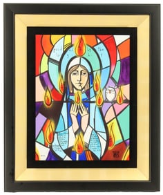 David (LEBO) Le Batard (1972-2023) American, Dye Sublimation on Wood