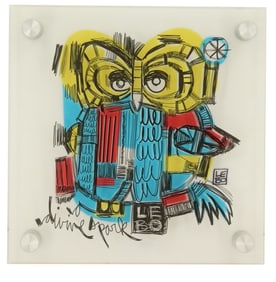 David (LEBO) Le Batard (1972-2023) American, Acrylic Painting Print on Plexiglass