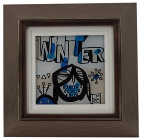 David (LEBO) Le Batard (1972-2023) American, Four Seasons (Winter) Painting