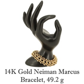 14K Gold Neiman Marcus Bracelet - 49.2 g.