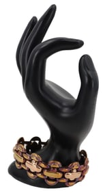 14k Yellow & Pink Gold Link Bracelet - 30.3 g.