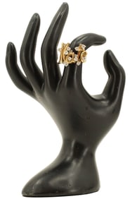 Marked 18k Gold Ring - 16.2 g.