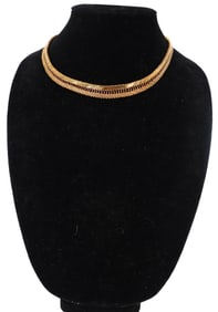 Marked "0585" 14k Choker Necklace - 81.3 g.