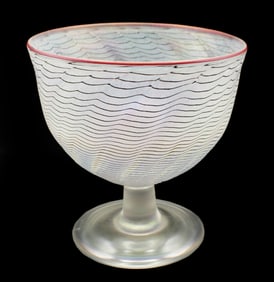 Signed Kosta Boda Stemmed 8 Inch Bowl