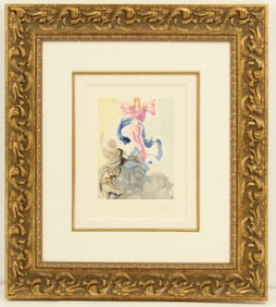 Salvador Dali (1904-1989) Spanish, "Divine Comedy - Paradise 3" Signed Print