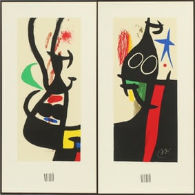 (2) Joan Miro (1893-1983) Spanish, Prints