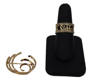 14k Ring & Brooch -  7.9 g.