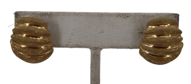 Pair of 14k Snail Earrings - 12.0 g.