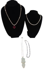 4 Sterling Necklaces - 4.005 ozt.