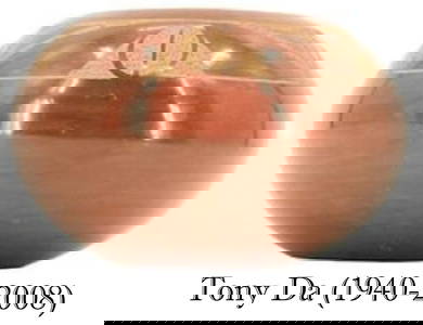 Tony Da (1940-2008) Ildefonso Pueblo Redware Bowl