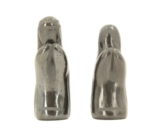 María I. Naranjo (1924-2006) Santa Clara Pueblo Blackware Figures