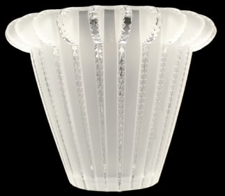 French Lalique Crystal Royat Vase