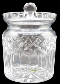 English Waterford Crystal Lismore Biscuit Jar