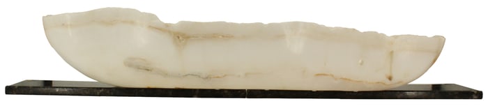 Natural Organic Geode in the Form of an Elongated Bowl