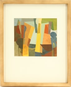 Darrell Crisp (20th Century) American, Abstract Watercolor