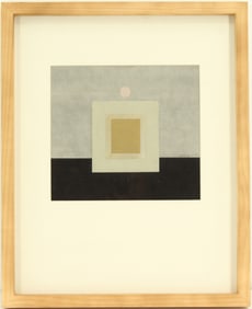 Darrell Crisp (20th Century) American, Geometric Abstract Watercolor
