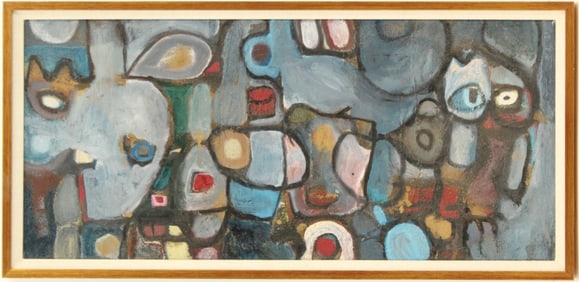 Richard Nelson (1901-1972) American, Abstract Oil on Canvas