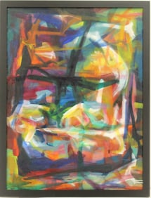 Ora Gipe (20th Century) American, 1940's Abstract Oil Painting