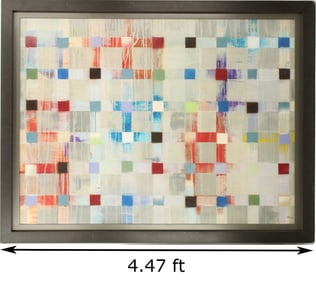 Randy Hibberd (Born 1972) American, Large Abstract Print "Polymorphic"