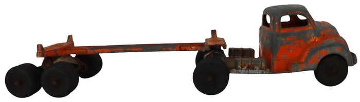 Vintage Hubley Logging Truck With Tractor Trailer