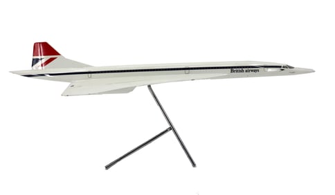 Vintage Space Models Limited British Airways Concorde Model Airplane