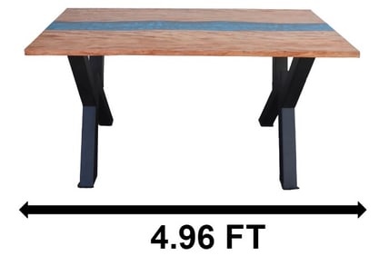 Contemporary Part Ebonized Walnut Saw Buck Table Attributed to Josh Wood