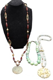 3 Hardstone Necklaces