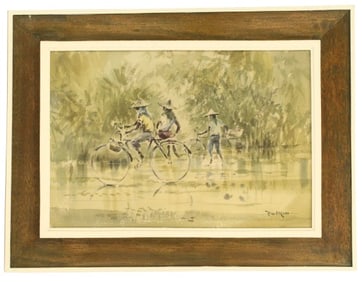 Paul Kuo (1933-2020) Taiwanese/American, Watercolor on Paper