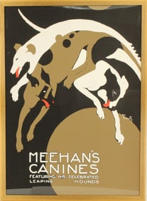Alfonso Iannelli (1888-1965) American, Framed Meehan's Canines Poster