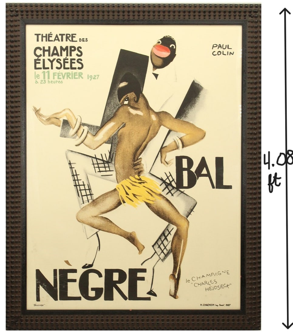 Josephine Baker Poster "Bal Negre" at Theater of the Champs Elysees Paris by Paul Colin (1 of 18)