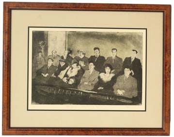 Helen Frank (Born 1930) American, Limited-Edition Black and White Etching