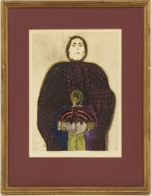 Leticia Tarrago (Born 1940) Mexican, Limited Edition Signed Color Etching