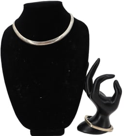 Sterling Italy Necklace & Bracelet - 1.995 ozt.