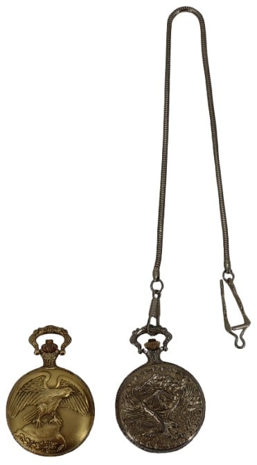 2 Pocket Watches With Eagles (1 of 17)