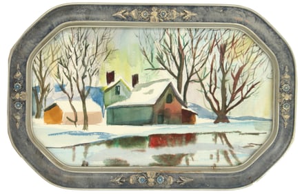 Ralph Ledesma (1910-1993) American, Watercolor "Sierra High" 1971