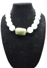 Handcrafted Sterling and Aquamarine Necklace