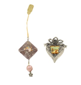 (2) Iris Daniels (1959-2024) German, Hand Painted Miniatures