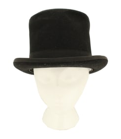 1950s Size 7 1/2 Black Cambridge Hat from Canadian Smithbilt Company