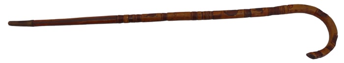 Signed Carved Folk Art Cane