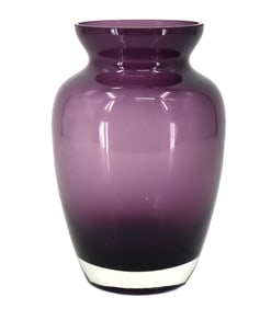 Amethyst Hand Blown Glass Vase