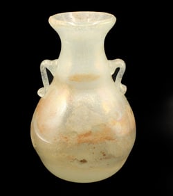 Hand Blown Murano Bubbled Glass Vase