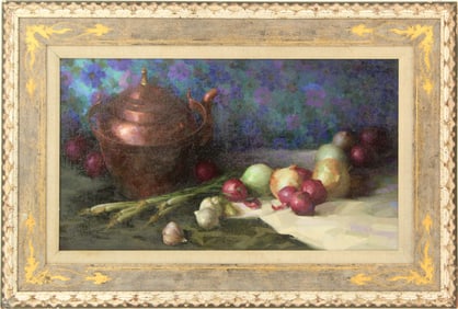 William Sharer (Born 1934) American, Still Life Oil on Canvas Painting