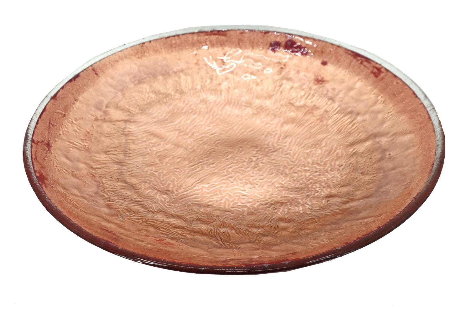 Copper and Art Glass Shallow Bowl (1 of 15)
