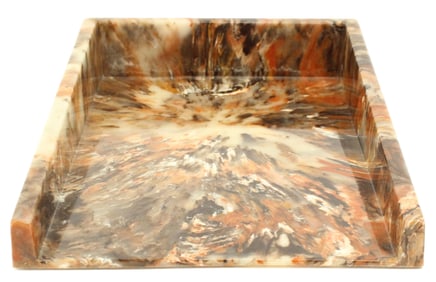 Swirled Resin Paper Tray