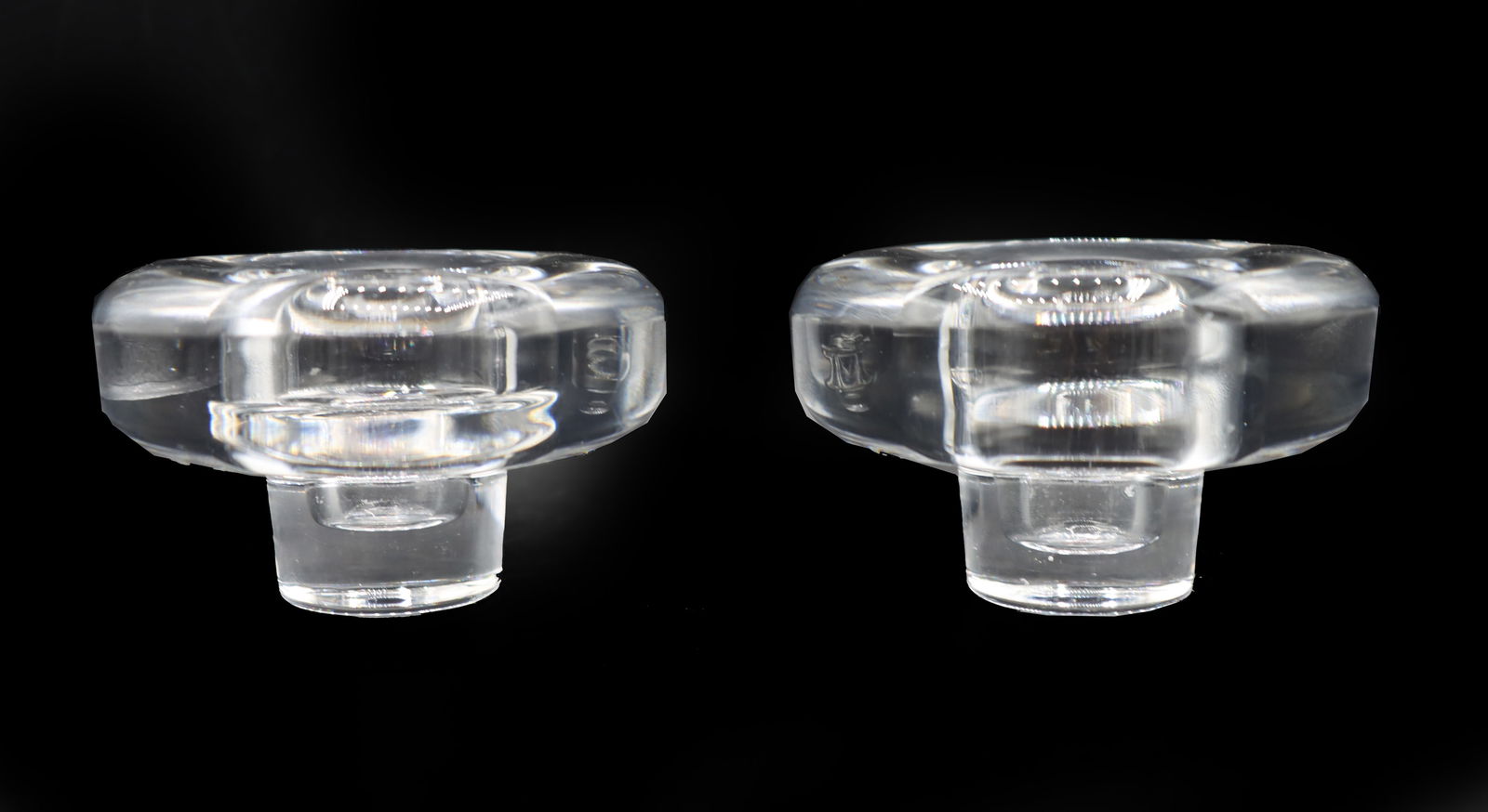 (2) Dansk Crystal Candle Holders (1 of 8)