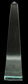 Glass Obelisk Paperweight