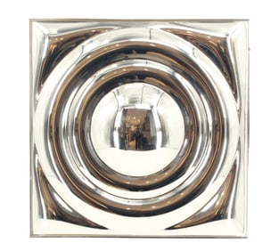 Turner Saturn Convex Art Deco 'Fashion Plate' Ripple Mirror