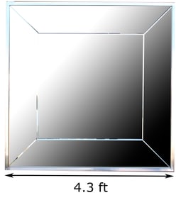 Large Square Modern Mirror