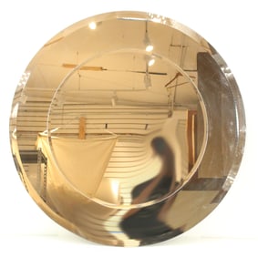 Round Modernist Wall Mirror