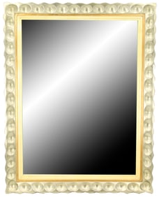 Modern Mirror With Gilt Orb Frame